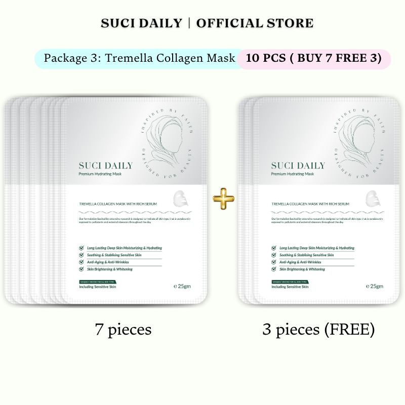 Suci Daily Premium Hydration Mask- 10 Pieces