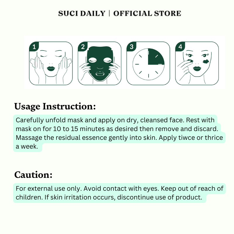 Suci Daily Premium Hydration Mask- 1 Piece